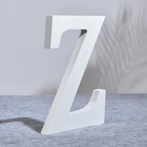 AOOLADA 25,4 cm Holzbuchstabe Z für Wanddekoration, große weiße Holz-Buchstaben für DIY Handwerk und Hochzeit Geburtstag Party Dekoration, bemalbare stehende Alphabet-Buchstaben AOOLADA 25,4 cm Holzbuchstabe Z für Wanddekoration, große weiße Holz-Buchstaben für DIY Handwerk und Hochzeit Geburtstag Party Dekoration, bemalbare stehende Alphabet-Buchstaben von Aoolada