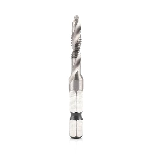 M5 HSS 1/4 Hex Shank Drill & Tap Taper Drill Bits Elektro Werkzeug Teil, Hohe Härte, Rostschutz, Stark und Robust, Geeignet Zum Bohren, Klopfen, Schneiden von Weich Metallen, M5 HSS 1/4 Hex Shank Drill & Tap Taper Drill Bits Elektro Werkzeug Teil, Hohe Härte, Rostschutz, Stark und Robust, Geeignet Zum Bohren, Klopfen, Schneiden von Weich Metallen, von Aoresac