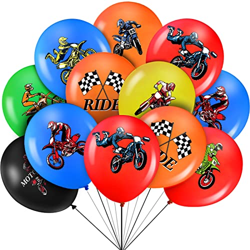 Aoriher 36 Stück Dreckiges Fahrrad Partydekoration Luftballons, Motocross Geburtstag Zielflagge Party Dekoration Ballon Zubehör Dreckiges Fahrrad, 12 Zoll Aoriher 36 Stück Dreckiges Fahrrad Partydekoration Luftballons, Motocross Geburtstag Zielflagge Party Dekoration Ballon Zubehör Dreckiges Fahrrad, 12 Zoll von Aoriher