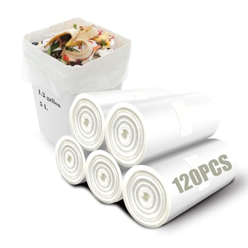 Biomüllbeutel, 120 Stück 6 Liter kleine Bio Müllbeutel, Lebensmittelabfälle, 100% Recycelt Müllsäcke, Abbaubar, Kompostbeutel für Lebensmittel, Haushalt, Küche Biomüllbeutel, 120 Stück 6 Liter kleine Bio Müllbeutel, Lebensmittelabfälle, 100% Recycelt Müllsäcke, Abbaubar, Kompostbeutel für Lebensmittel, Haushalt, Küche von Aoriyar