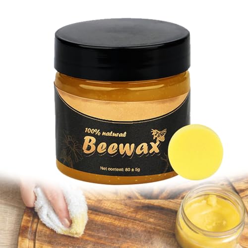 Aosrioylt for Beefix Möbelrestaurator, Bienenwachspolitur for Holz, Beefix Bienenwachs-Möbelpolitur, Beefix Holzrestaurator Mit Schwamm, Natürliche Möbelpolitur Und Pflegespülung(1PCS) von Aosrioylt