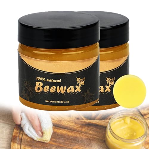 Aosrioylt for Beefix Möbelrestaurator, Bienenwachspolitur for Holz, Beefix Bienenwachs-Möbelpolitur, Beefix Holzrestaurator Mit Schwamm, Natürliche Möbelpolitur Und Pflegespülung(2PCS) von Aosrioylt