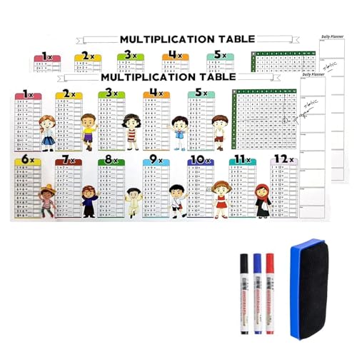 Pädagogische trocken abwischbare Farbmultiplikation für Kinder, 2025, trocken abwischbare Multiplikation, Mathematikunterricht, wiederverwendbar, trocken abwischbar, Farbmultiplikationstabelle für Pädagogische trocken abwischbare Farbmultiplikation für Kinder, 2025, trocken abwischbare Multiplikation, Mathematikunterricht, wiederverwendbar, trocken abwischbar, Farbmultiplikationstabelle für von Aosrioylt