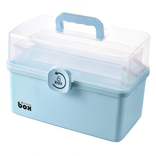 AouiSton Medizinbox, Medikamentenbox groß, Hausapotheke Box, 3 Schichten medikamenten aufbewahrung, Geeignet für die Lagerung von medikamentenbox aufbewahrung und Haushaltswaren AouiSton Medizinbox, Medikamentenbox groß, Hausapotheke Box, 3 Schichten medikamenten aufbewahrung, Geeignet für die Lagerung von medikamentenbox aufbewahrung und Haushaltswaren von AouiSton