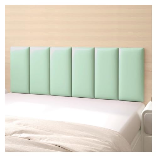 Abziehbare und aufklebbare Kopfteilpaneele, gepolstertes, an der Wand befestigtes Kopfteil aus Leder, 3D-Antikollisionspolsterung für Moderne Schlafzimmer Abziehbare und aufklebbare Kopfteilpaneele, gepolstertes, an der Wand befestigtes Kopfteil aus Leder, 3D-Antikollisionspolsterung für Moderne Schlafzimmer von Aouoeeo