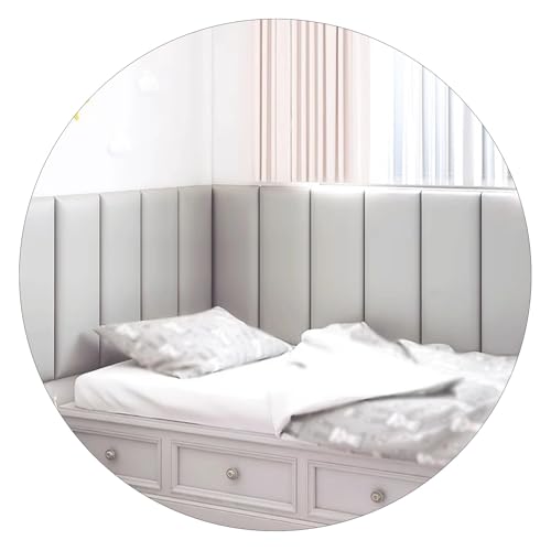 Anti-Kollision-Wandpolsterung für Kinder, zum Abziehen und Aufkleben, Kopfteil montiert, Bett-Backsplash-Panel für Schlafzimmer, Kinderzimmer von Aouoeeo