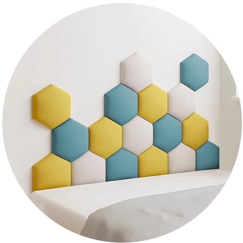 Aouoeeo 3D Antikollision Gepolsterte Wandpaneele Selbstklebender Kopfteilaufkleber Kinderzimmer Design Weiche Schutzpaneele von Aouoeeo