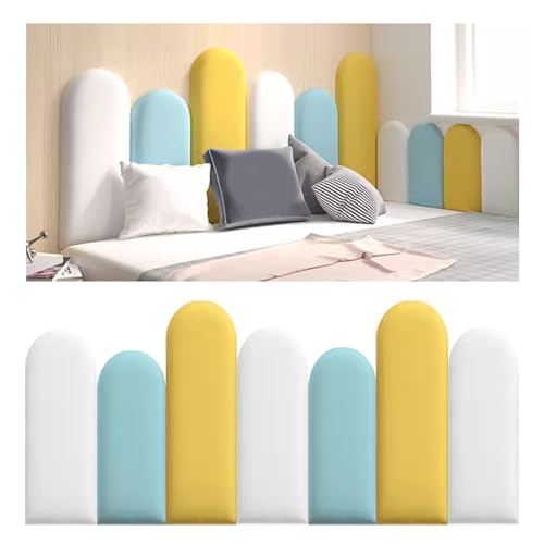Gepolsterte Wandpaneele, wasserdichte, weiche Aufkleber, zum Abziehen und Aufkleben, Kopfteil, kollisionssicher, 3D-Taschenpaneele für Kinderzimmer zur Dekoration Gepolsterte Wandpaneele, wasserdichte, weiche Aufkleber, zum Abziehen und Aufkleben, Kopfteil, kollisionssicher, 3D-Taschenpaneele für Kinderzimmer zur Dekoration von Aouoeeo