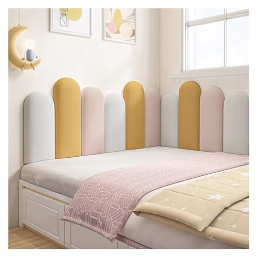 Kopfteil Gepolsterte Wandpaneele Kinder Antikollisionsaufkleber Abziehen und Aufkleben Dekor Gepolstert Für Volles Queen-Size-Kingsize-Bett Kopfteil Gepolsterte Wandpaneele Kinder Antikollisionsaufkleber Abziehen und Aufkleben Dekor Gepolstert Für Volles Queen-Size-Kingsize-Bett von Aouoeeo