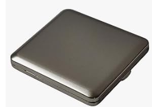 Elegantes Zigarettenetui aus Metall – Slim Design mit Magnetverschluss, wasserdicht & robust – Für 19-20 Zigaretten von Aouuec
