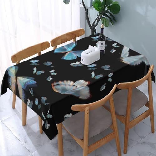Tischdecke Abwaschbar Blauer Schmetterling Outdoor Quadratisch 90x90 cm 3D Tischdecken Schön, Tischtuch Ornamente Polyester Gartentischdecke 90 x 90 Tischwäsche Wetterfest a-2431 Tischdecke Abwaschbar Blauer Schmetterling Outdoor Quadratisch 90x90 cm 3D Tischdecken Schön, Tischtuch Ornamente Polyester Gartentischdecke 90 x 90 Tischwäsche Wetterfest a-2431 von Aozhiswe