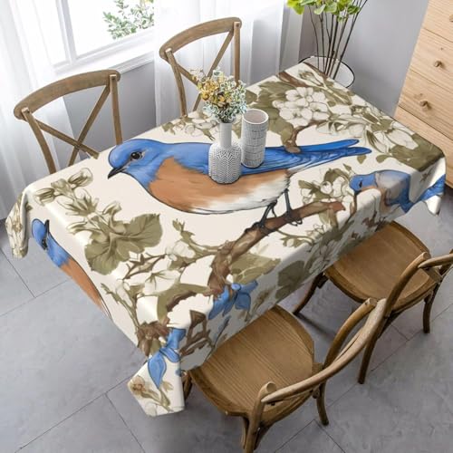 Tischdecke Abwaschbar Blumenbaum Outdoor Rechteckig 140x200 cm 3D Tischdecken Vogel, Tischtuch Ornamente Polyester Gartentischdecke 200x140 Tischwäsche Wetterfest a-6785 Tischdecke Abwaschbar Blumenbaum Outdoor Rechteckig 140x200 cm 3D Tischdecken Vogel, Tischtuch Ornamente Polyester Gartentischdecke 200x140 Tischwäsche Wetterfest a-6785 von Aozhiswe