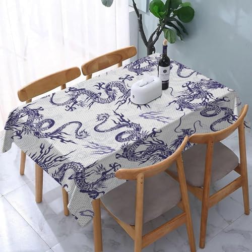Tischdecke Abwaschbar Chinesischer Drache Outdoor Rechteckig 140x300 cm 3D Tischdecken Asiatischer Stil, Tischtuch Ornamente Polyester Gartentischdecke 300x140 Tischwäsche Wetterfest a-7638 Tischdecke Abwaschbar Chinesischer Drache Outdoor Rechteckig 140x300 cm 3D Tischdecken Asiatischer Stil, Tischtuch Ornamente Polyester Gartentischdecke 300x140 Tischwäsche Wetterfest a-7638 von Aozhiswe