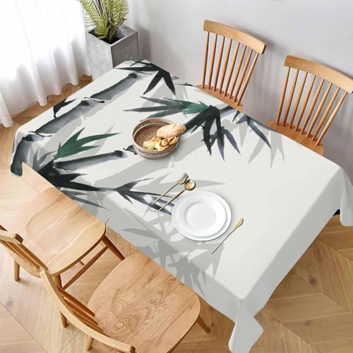 Tischdecke Abwaschbar Chinesischer Stil Outdoor Rechteckig 140x240 cm 3D Tischdecken Tinte Bambus, Tischtuch Ornamente Polyester Gartentischdecke 240x140 Tischwäsche Wetterfest a-5696 Tischdecke Abwaschbar Chinesischer Stil Outdoor Rechteckig 140x240 cm 3D Tischdecken Tinte Bambus, Tischtuch Ornamente Polyester Gartentischdecke 240x140 Tischwäsche Wetterfest a-5696 von Aozhiswe