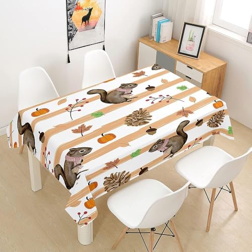 Tischdecke Abwaschbar Eichhörnchen Outdoor Quadratisch 140x140 cm 3D Tischdecken Herbstwaldpflanzen, Tischtuch Ornamente Polyester Gartentischdecke 140 x 140 Tischwäsche Wetterfest a-3724 Tischdecke Abwaschbar Eichhörnchen Outdoor Quadratisch 140x140 cm 3D Tischdecken Herbstwaldpflanzen, Tischtuch Ornamente Polyester Gartentischdecke 140 x 140 Tischwäsche Wetterfest a-3724 von Aozhiswe