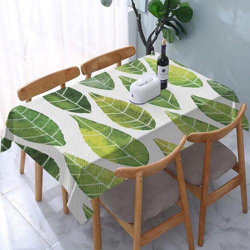 Tischdecke Abwaschbar Grüne Blätter Outdoor Rechteckig 140x280 cm 3D Tischdecken Pflanzen, Tischtuch Ornamente Polyester Gartentischdecke 280x140 Tischwäsche Wetterfest a-7197 Tischdecke Abwaschbar Grüne Blätter Outdoor Rechteckig 140x280 cm 3D Tischdecken Pflanzen, Tischtuch Ornamente Polyester Gartentischdecke 280x140 Tischwäsche Wetterfest a-7197 von Aozhiswe