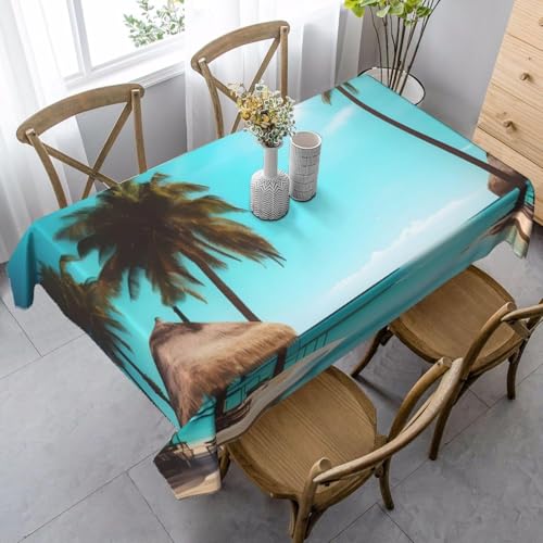 Tischdecke Abwaschbar Hawaii Quadratisch 140x140 cm 3D Tischdecken Meer Meereslandschaft, Tischtuch Ornamente Polyester Gartentischdecke 140 x 140 Tischwäsche Küche Party a-764 Tischdecke Abwaschbar Hawaii Quadratisch 140x140 cm 3D Tischdecken Meer Meereslandschaft, Tischtuch Ornamente Polyester Gartentischdecke 140 x 140 Tischwäsche Küche Party a-764 von Aozhiswe