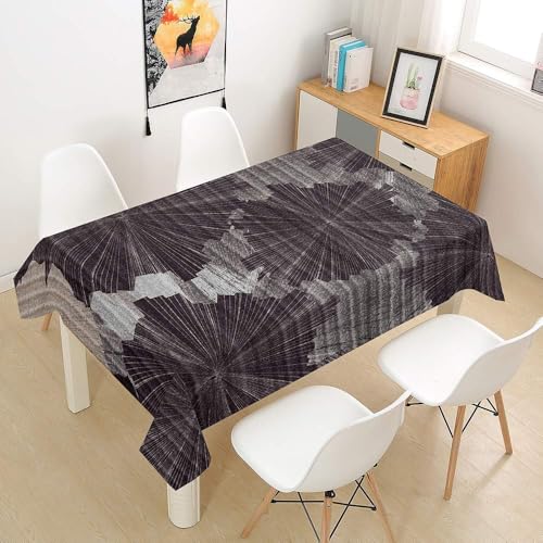 Tischdecke Abwaschbar Holzmaserung Outdoor Rechteckig 140x200 cm 3D Tischdecken Retro-Abstrakt, Tischtuch Ornamente Polyester Gartentischdecke 200x140 Tischwäsche Wetterfest a-6775 Tischdecke Abwaschbar Holzmaserung Outdoor Rechteckig 140x200 cm 3D Tischdecken Retro-Abstrakt, Tischtuch Ornamente Polyester Gartentischdecke 200x140 Tischwäsche Wetterfest a-6775 von Aozhiswe
