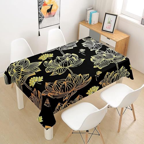 Tischdecke Abwaschbar Japanisch Schwarz Outdoor Quadratisch 100x100 cm 3D Tischdecken Flower, Tischtuch Ornamente Polyester Gartentischdecke 100 x 100 Tischwäsche Wetterfest a-1322 Tischdecke Abwaschbar Japanisch Schwarz Outdoor Quadratisch 100x100 cm 3D Tischdecken Flower, Tischtuch Ornamente Polyester Gartentischdecke 100 x 100 Tischwäsche Wetterfest a-1322 von Aozhiswe