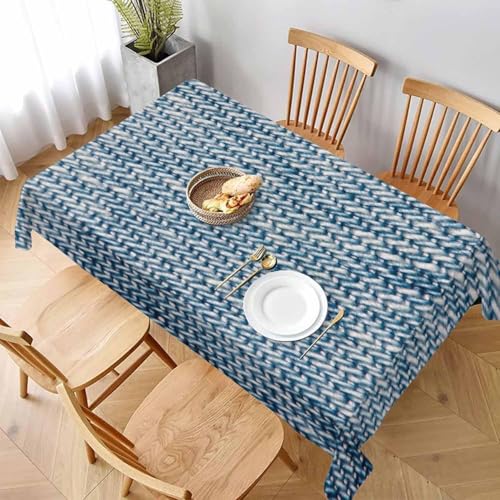 Tischdecke Abwaschbar Jeans Outdoor Quadratisch 90x90 cm 3D Tischdecken Blaues Muster, Tischtuch Ornamente Polyester Gartentischdecke 90 x 90 Tischwäsche Wetterfest a-2611 Tischdecke Abwaschbar Jeans Outdoor Quadratisch 90x90 cm 3D Tischdecken Blaues Muster, Tischtuch Ornamente Polyester Gartentischdecke 90 x 90 Tischwäsche Wetterfest a-2611 von Aozhiswe