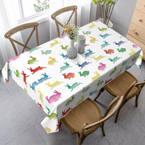 Tischdecke Abwaschbar Kaninchen Outdoor Rechteckig 100x140 cm 3D Tischdecken Aquarell, Tischtuch Ornamente Polyester Gartentischdecke 140x100 Tischwäsche Wetterfest a-6813 Tischdecke Abwaschbar Kaninchen Outdoor Rechteckig 100x140 cm 3D Tischdecken Aquarell, Tischtuch Ornamente Polyester Gartentischdecke 140x100 Tischwäsche Wetterfest a-6813 von Aozhiswe