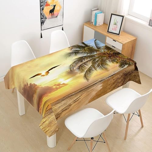 Tischdecke Abwaschbar Meer Palme Outdoor Quadratisch 90x90 cm 3D Tischdecken Sonnenaufgang Landschaft, Tischtuch Ornamente Polyester Gartentischdecke 90 x 90 Tischwäsche Wetterfest a-1751 Tischdecke Abwaschbar Meer Palme Outdoor Quadratisch 90x90 cm 3D Tischdecken Sonnenaufgang Landschaft, Tischtuch Ornamente Polyester Gartentischdecke 90 x 90 Tischwäsche Wetterfest a-1751 von Aozhiswe