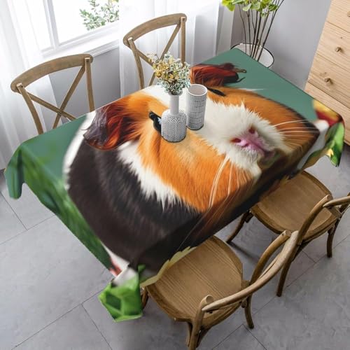 Tischdecke Abwaschbar Meerschweinchen Outdoor Rechteckig 140x280 cm 3D Tischdecken Tierische Blume, Tischtuch Ornamente Polyester Gartentischdecke 280x140 Tischwäsche Wetterfest a-837 Tischdecke Abwaschbar Meerschweinchen Outdoor Rechteckig 140x280 cm 3D Tischdecken Tierische Blume, Tischtuch Ornamente Polyester Gartentischdecke 280x140 Tischwäsche Wetterfest a-837 von Aozhiswe