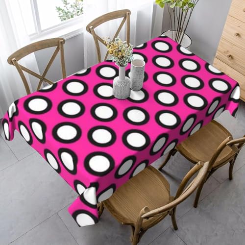 Tischdecke Abwaschbar Niedliche Punkte Outdoor Rechteckig 140x240 cm 3D Tischdecken Rosenrot, Tischtuch Ornamente Polyester Gartentischdecke 240x140 Tischwäsche Wetterfest a-5746 Tischdecke Abwaschbar Niedliche Punkte Outdoor Rechteckig 140x240 cm 3D Tischdecken Rosenrot, Tischtuch Ornamente Polyester Gartentischdecke 240x140 Tischwäsche Wetterfest a-5746 von Aozhiswe