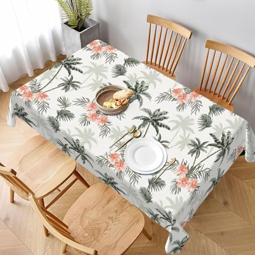 Tischdecke Abwaschbar Palme Blume Tropisch Quadratisch 100x100 cm 3D Tischdecken Hawaii, Tischtuch Ornamente Polyester Gartentischdecke 100 x 100 Tischwäsche Küche Party a-712 Tischdecke Abwaschbar Palme Blume Tropisch Quadratisch 100x100 cm 3D Tischdecken Hawaii, Tischtuch Ornamente Polyester Gartentischdecke 100 x 100 Tischwäsche Küche Party a-712 von Aozhiswe