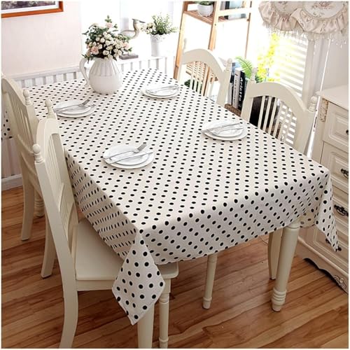 Tischdecke Abwaschbar Polka Dot Polka Dot Rechteckig 140x280 cm 3D Tischdecken Schwarz und Weiß, Tischtuch Ornamente Polyester Gartentischdecke 280x140 Tischwäsche Küche Party a-417 Tischdecke Abwaschbar Polka Dot Polka Dot Rechteckig 140x280 cm 3D Tischdecken Schwarz und Weiß, Tischtuch Ornamente Polyester Gartentischdecke 280x140 Tischwäsche Küche Party a-417 von Aozhiswe