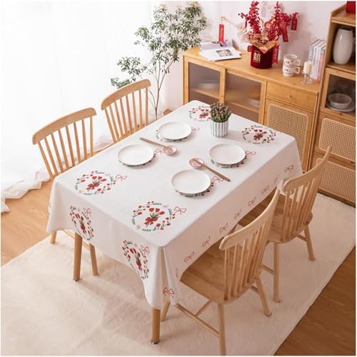 Tischdecke Abwaschbar Rote Blume Quadratisch 100x100 cm 3D Tischdecken Weiß, Tischtuch Ornamente Polyester Gartentischdecke 100 x 100 Tischwäsche Küche Party a-752 Tischdecke Abwaschbar Rote Blume Quadratisch 100x100 cm 3D Tischdecken Weiß, Tischtuch Ornamente Polyester Gartentischdecke 100 x 100 Tischwäsche Küche Party a-752 von Aozhiswe