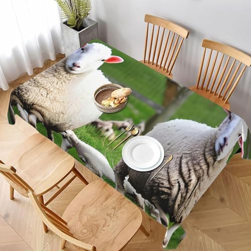 Tischdecke Abwaschbar Schaf Rechteckig 140x350 cm 3D Tischdecken Niedliche Tiere, Tischtuch Ornamente Polyester Gartentischdecke 350x140 Tischwäsche Küche Party a-569 Tischdecke Abwaschbar Schaf Rechteckig 140x350 cm 3D Tischdecken Niedliche Tiere, Tischtuch Ornamente Polyester Gartentischdecke 350x140 Tischwäsche Küche Party a-569 von Aozhiswe