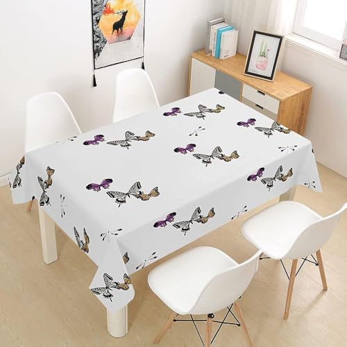 Tischdecke Abwaschbar Schmetterling Outdoor Quadratisch 90x90 cm 3D Tischdecken Weiß, Tischtuch Ornamente Polyester Gartentischdecke 90 x 90 Tischwäsche Wetterfest a-6721 Tischdecke Abwaschbar Schmetterling Outdoor Quadratisch 90x90 cm 3D Tischdecken Weiß, Tischtuch Ornamente Polyester Gartentischdecke 90 x 90 Tischwäsche Wetterfest a-6721 von Aozhiswe