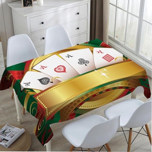 Tischdecke Abwaschbar Spielkarten Outdoor Quadratisch 90x90 cm 3D Tischdecken Spielkarten, Tischtuch Ornamente Polyester Gartentischdecke 90 x 90 Tischwäsche Wetterfest a-2751 Tischdecke Abwaschbar Spielkarten Outdoor Quadratisch 90x90 cm 3D Tischdecken Spielkarten, Tischtuch Ornamente Polyester Gartentischdecke 90 x 90 Tischwäsche Wetterfest a-2751 von Aozhiswe