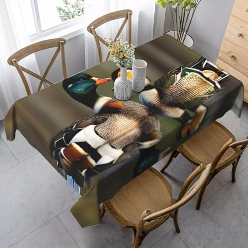 Tischdecke Abwaschbar Stockente Outdoor Quadratisch 100x100 cm 3D Tischdecken Tier Ente, Tischtuch Ornamente Polyester Gartentischdecke 100 x 100 Tischwäsche Wetterfest a-802 Tischdecke Abwaschbar Stockente Outdoor Quadratisch 100x100 cm 3D Tischdecken Tier Ente, Tischtuch Ornamente Polyester Gartentischdecke 100 x 100 Tischwäsche Wetterfest a-802 von Aozhiswe