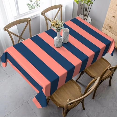 Tischdecke Abwaschbar Streifen Outdoor Quadratisch 90x90 cm 3D Tischdecken Marineblau-Rosa, Tischtuch Ornamente Polyester Gartentischdecke 90 x 90 Tischwäsche Wetterfest a-2591 Tischdecke Abwaschbar Streifen Outdoor Quadratisch 90x90 cm 3D Tischdecken Marineblau-Rosa, Tischtuch Ornamente Polyester Gartentischdecke 90 x 90 Tischwäsche Wetterfest a-2591 von Aozhiswe