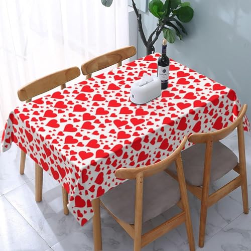 Tischdecke Abwaschbar Süße Herzen Outdoor Quadratisch 90x90 cm 3D Tischdecken Romantisches Rot, Tischtuch Ornamente Polyester Gartentischdecke 90 x 90 Tischwäsche Wetterfest a-2771 Tischdecke Abwaschbar Süße Herzen Outdoor Quadratisch 90x90 cm 3D Tischdecken Romantisches Rot, Tischtuch Ornamente Polyester Gartentischdecke 90 x 90 Tischwäsche Wetterfest a-2771 von Aozhiswe