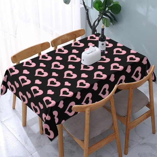 Tischdecke Abwaschbar Süße Herzen Outdoor Rechteckig 140x240 cm 3D Tischdecken Mädchen, Tischtuch Ornamente Polyester Gartentischdecke 240x140 Tischwäsche Wetterfest a-5716 Tischdecke Abwaschbar Süße Herzen Outdoor Rechteckig 140x240 cm 3D Tischdecken Mädchen, Tischtuch Ornamente Polyester Gartentischdecke 240x140 Tischwäsche Wetterfest a-5716 von Aozhiswe