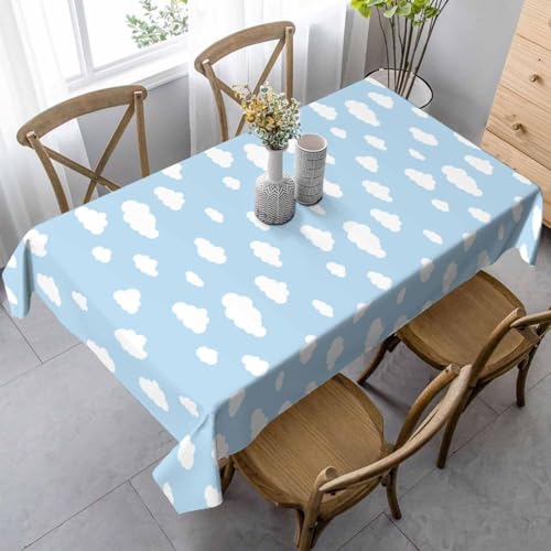 Tischdecke Abwaschbar Süße Wolke Outdoor Quadratisch 90x90 cm 3D Tischdecken Blauer Cartoon, Tischtuch Ornamente Polyester Gartentischdecke 90 x 90 Tischwäsche Wetterfest a-2721 Tischdecke Abwaschbar Süße Wolke Outdoor Quadratisch 90x90 cm 3D Tischdecken Blauer Cartoon, Tischtuch Ornamente Polyester Gartentischdecke 90 x 90 Tischwäsche Wetterfest a-2721 von Aozhiswe