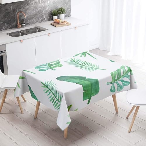 Tischdecke Abwaschbar Tropische Pflanzen Rechteckig 140x240 cm 3D Tischdecken Bananenblatt-Blätter, Tischtuch Ornamente Polyester Gartentischdecke 240x140 Tischwäsche Küche Party a-266 Tischdecke Abwaschbar Tropische Pflanzen Rechteckig 140x240 cm 3D Tischdecken Bananenblatt-Blätter, Tischtuch Ornamente Polyester Gartentischdecke 240x140 Tischwäsche Küche Party a-266 von Aozhiswe