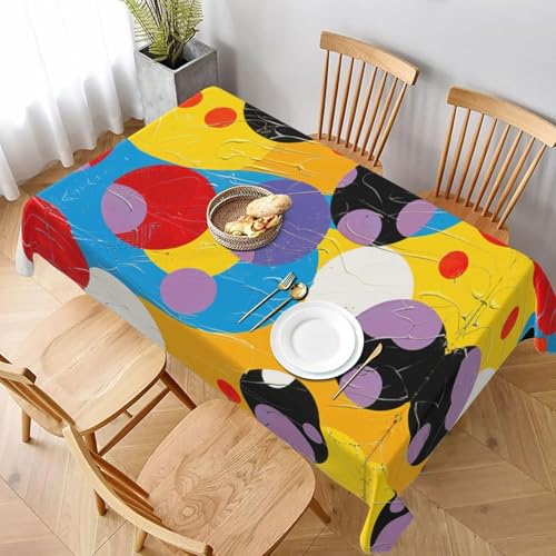 Tischdecke Abwaschbar Tupfen Outdoor Quadratisch 100x100 cm 3D Tischdecken Bunte Muster, Tischtuch Ornamente Polyester Gartentischdecke 100 x 100 Tischwäsche Wetterfest a-6692 Tischdecke Abwaschbar Tupfen Outdoor Quadratisch 100x100 cm 3D Tischdecken Bunte Muster, Tischtuch Ornamente Polyester Gartentischdecke 100 x 100 Tischwäsche Wetterfest a-6692 von Aozhiswe