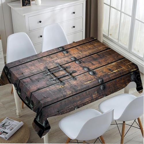 Tischdecke Abwaschbar Vintage-Holzbrett Outdoor Quadratisch 140x140 cm 3D Tischdecken Rustikales Holz, Tischtuch Ornamente Polyester Gartentischdecke 140 x 140 Tischwäsche Wetterfest a-4364 Tischdecke Abwaschbar Vintage-Holzbrett Outdoor Quadratisch 140x140 cm 3D Tischdecken Rustikales Holz, Tischtuch Ornamente Polyester Gartentischdecke 140 x 140 Tischwäsche Wetterfest a-4364 von Aozhiswe