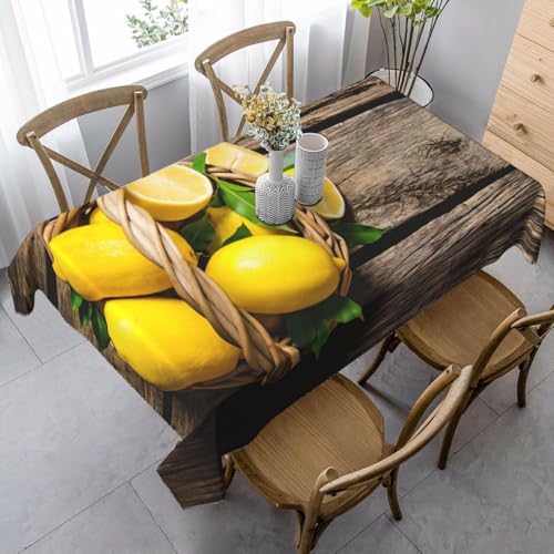 Tischdecke Abwaschbar Zitrone Outdoor Quadratisch 100x100 cm 3D Tischdecken Vintage Holzbretter, Tischtuch Ornamente Polyester Gartentischdecke 100 x 100 Tischwäsche Wetterfest a-982 Tischdecke Abwaschbar Zitrone Outdoor Quadratisch 100x100 cm 3D Tischdecken Vintage Holzbretter, Tischtuch Ornamente Polyester Gartentischdecke 100 x 100 Tischwäsche Wetterfest a-982 von Aozhiswe