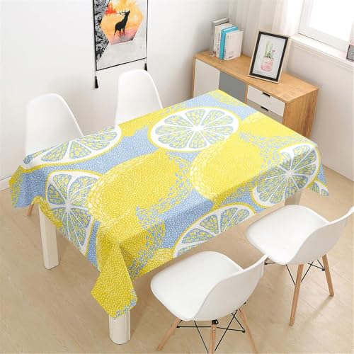 Tischdecke Abwaschbar Zitrone Rechteckig 140x280 cm 3D Tischdecken Zitrone, Tischtuch Ornamente Polyester Gartentischdecke 280x140 Tischwäsche Küche Party a-237 Tischdecke Abwaschbar Zitrone Rechteckig 140x280 cm 3D Tischdecken Zitrone, Tischtuch Ornamente Polyester Gartentischdecke 280x140 Tischwäsche Küche Party a-237 von Aozhiswe