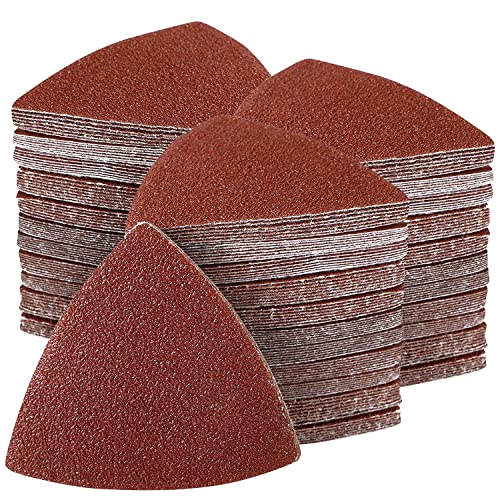 200 Stück 80 mm Dreieck-Schleifpads, Haken und Schlaufe, Körnung 40/60/80/100/120/180/240, für Holz/Gips andere Oberflächen anding 200 Stück 80 mm Dreieck-Schleifpads, Haken und Schlaufe, Körnung 40/60/80/100/120/180/240, für Holz/Gips andere Oberflächen anding von Aozzy