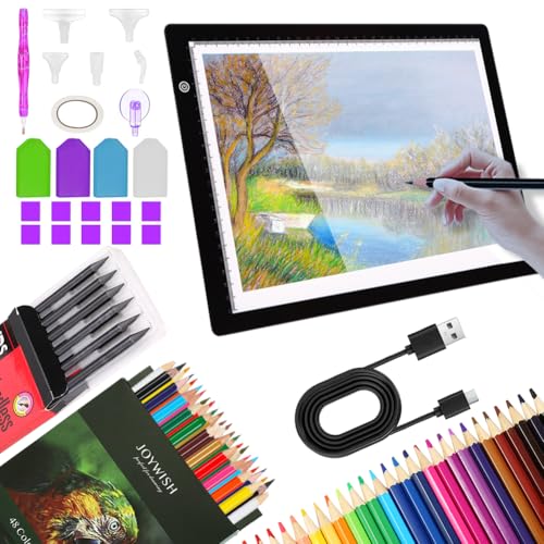 Aozzy 79pcs lightpad a4 Set,zum Skizzieren und Zeichnen,6 Graphit-Zeichenstifte Farbige Bleistifte,48 Count Diamond Malerei Zubehör, für Animation Tracing Aozzy 79pcs lightpad a4 Set,zum Skizzieren und Zeichnen,6 Graphit-Zeichenstifte Farbige Bleistifte,48 Count Diamond Malerei Zubehör, für Animation Tracing von Aozzy