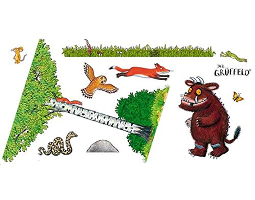 Wandtattoo Grüffelo Waldleben Sticker Set Kinder Zimmer Kinderbuch Monster Maus von Apalis