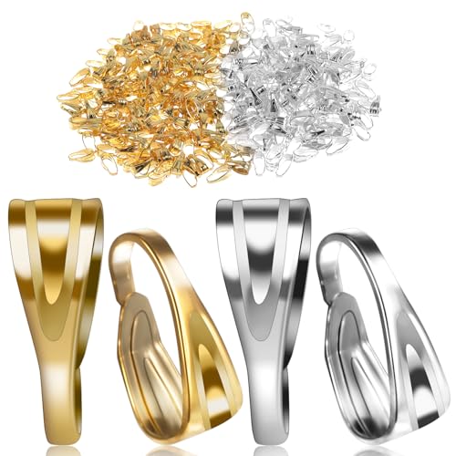 400 Stk Anhängerschlaufe ösen Anhänger,Edelstahl Kettenverschluss Clip,Schiebe-Anhängerverschluss für Halskette,Kettenverschluss Collierschlaufen,für DIY Halskette Schmuck Anhänger Schmuckherstellung 400 Stk Anhängerschlaufe ösen Anhänger,Edelstahl Kettenverschluss Clip,Schiebe-Anhängerverschluss für Halskette,Kettenverschluss Collierschlaufen,für DIY Halskette Schmuck Anhänger Schmuckherstellung von Apausvcm