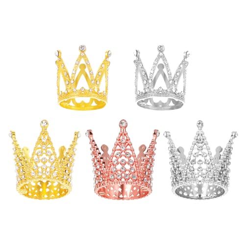 5 Stück Krone Kuchen Topper,Mini Krone Cake Topper,Prinzessin Kron Cake TopperS Deko,Kleine Kron Tortenaufsatz,Kuchendekoration Strass Krones,für Kinder Braut Hochzeit Royal Thema Geburtstag Party 5 Stück Krone Kuchen Topper,Mini Krone Cake Topper,Prinzessin Kron Cake TopperS Deko,Kleine Kron Tortenaufsatz,Kuchendekoration Strass Krones,für Kinder Braut Hochzeit Royal Thema Geburtstag Party von Apausvcm