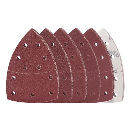 Apdvenk Schleifpapier Dreieckschleifer, 60 Blatt Delta Schleifpapier Klett 105x152mm Schleifdreiecke Schleifblätter 11 Loch, 10 x je Korn 40/60/80/120/180/240, für Deltaschleifer & Multischleifer Apdvenk Schleifpapier Dreieckschleifer, 60 Blatt Delta Schleifpapier Klett 105x152mm Schleifdreiecke Schleifblätter 11 Loch, 10 x je Korn 40/60/80/120/180/240, für Deltaschleifer & Multischleifer von Apdvenk